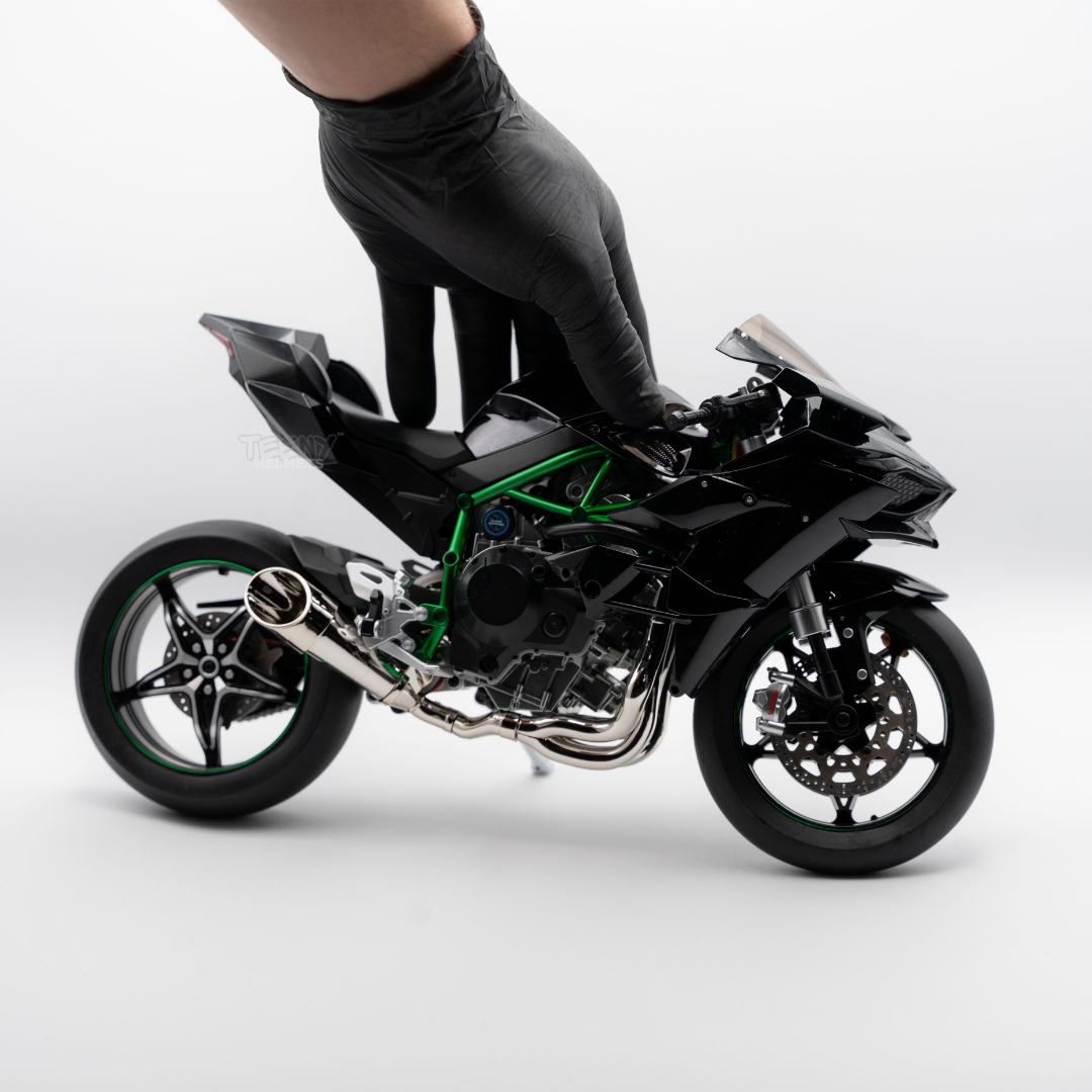 Kawasaki Ninja H2R 1/6合金バイクモデル 音光煙付き XLG™ 1:6 Kawasaki H2R Sound & Mist Model – Bean's Moto Booth